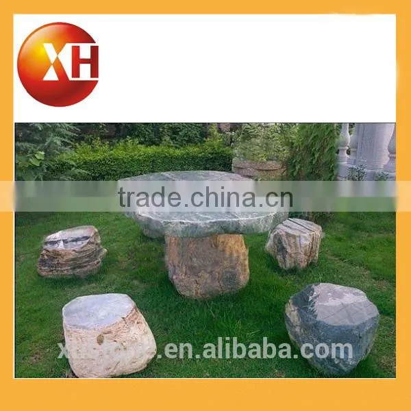 Garden Oval Granite Top Dining Table for Park Furniture photo-5