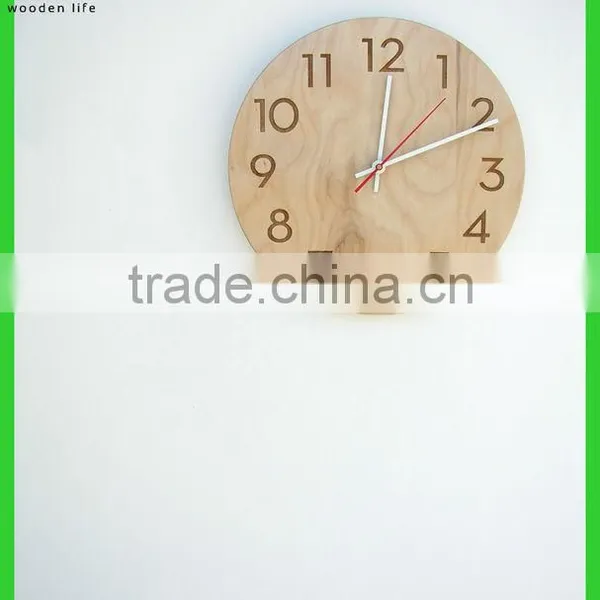 Modern Wood Wall Clock Home Decorative Wood Wall Clock Home Goods Wood Wall Clocks photo-3