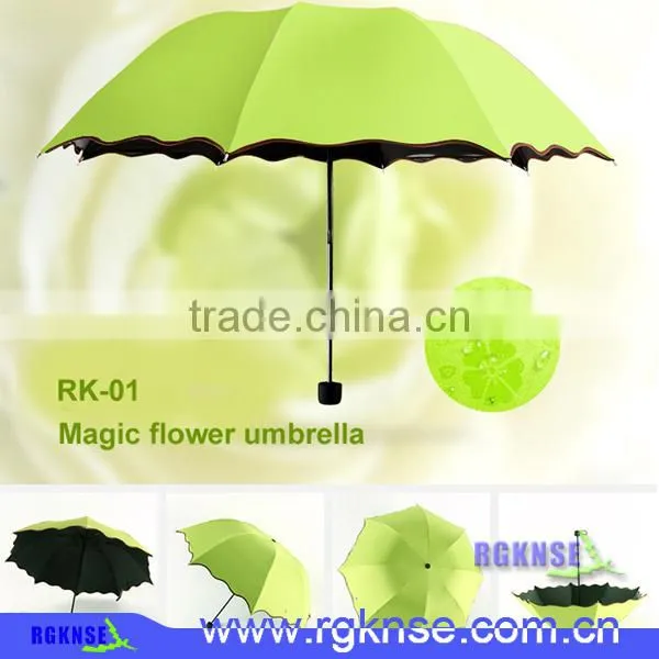 Meet Water Show the Flower Sun Umbrella With UV, 3 Folding Umbrella photo-4