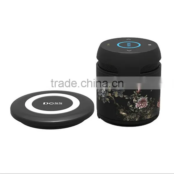 Newest Arrival Ceramic Design Portable Bluetooth Speaker With QI Wireless Charger Bottom/TFCard/Remote Control Bluetooth Speaker photo-5