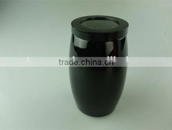 Stock Cheap Small Black/red Ceramic Canister/jar for Storage photo-3