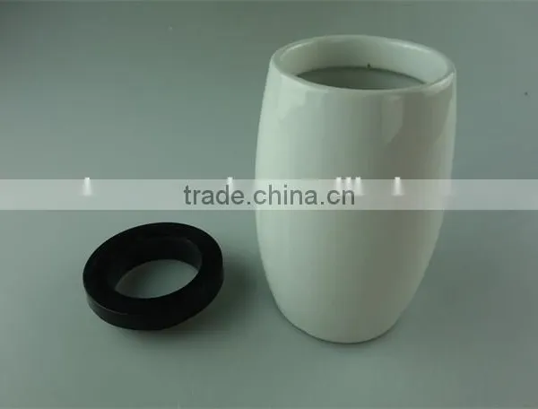 Cheap Price Colorful Ceramic Sugar Pot With Black Cover for Tea,coffee photo-3