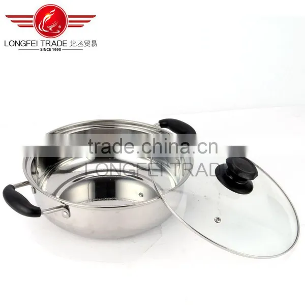 High Quality 3pcs Stainless Steel Pots Set With Glass Cover photo-4