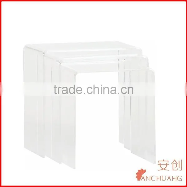 acrylic desk_lucite nesting tables