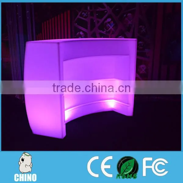 2016 New Design Long Curve LED Bar Counter With Multi Color photo-2