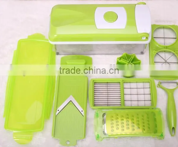 One Step Precision Cutting Dicer Plus/ Plastic Fruit And Vegetable Multi Grater Set photo-3