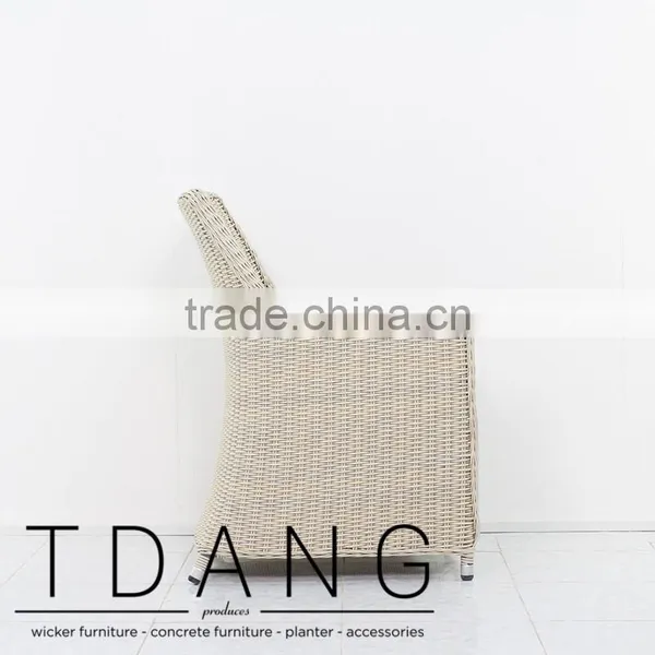 Martinez Wicker Dining Chair - Garden Outdoor Furniture photo-5
