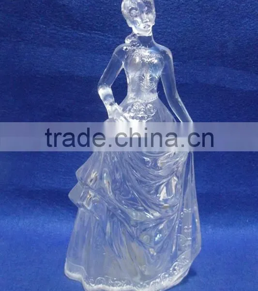 Clear Acrylic Manufacturer LED Shining Beauty Bride Wedding Decorations Gift photo-2