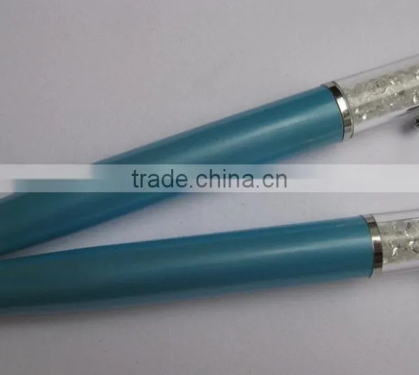 Competitive Price Metal Blue Crystal Diamond Ball Pen for Wedding/promotion photo-4