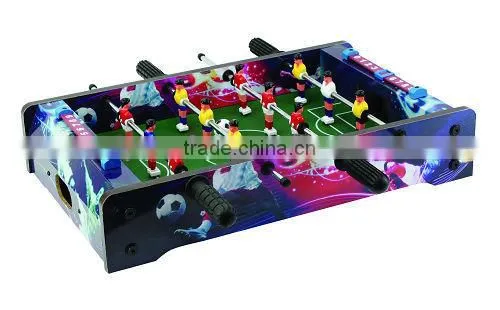 Table top football with design on board foosball soccer table / kicker football table