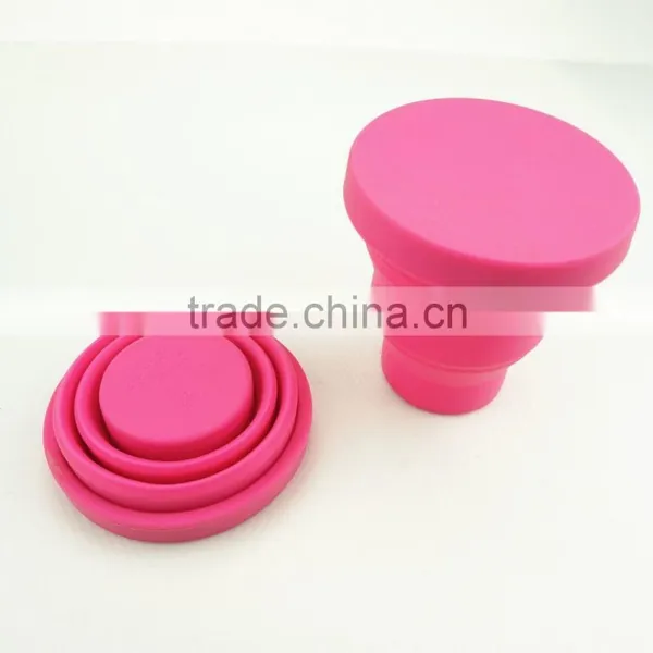 16112 Folding Silicone Cup With Lid, Colorful Folding Silicone Cup With Lid,OEM Logo Folding Silicone Cup With Lid photo-4