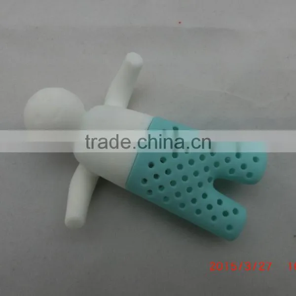 Hot Sale New Design Funny Ceramic Silicone Tea Infuser, Tea Man Tea Infuser photo-2