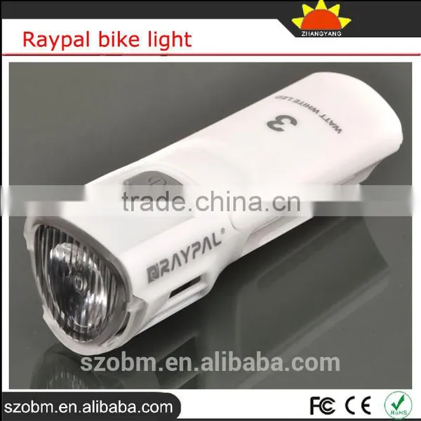 Biking RAYPAL 3W 3 Modes Light Front Bike Led Lights For Bicycle With Clip photo-3