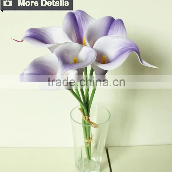 Hot Sale Real Touch Ribbon Flower Calla Lily photo-5