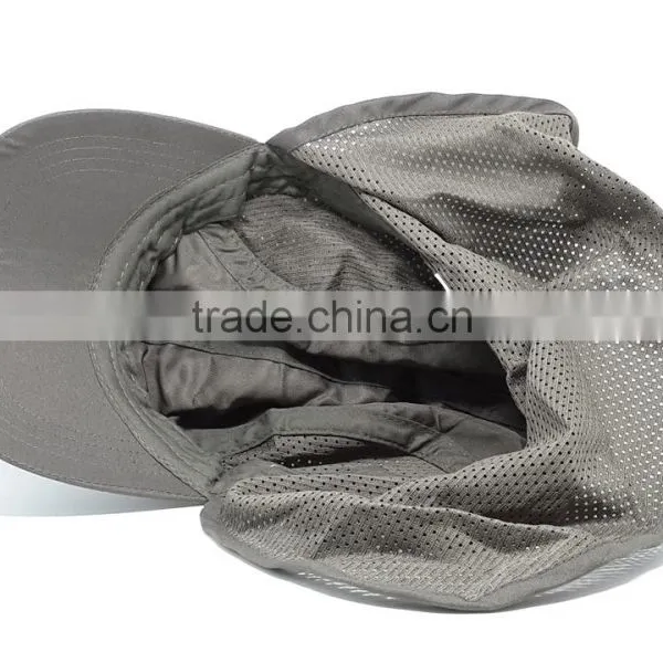 OEM Golf Sunblock Fishing Hiking Outdoor Sports Cap Gray Cotton Hat photo-3