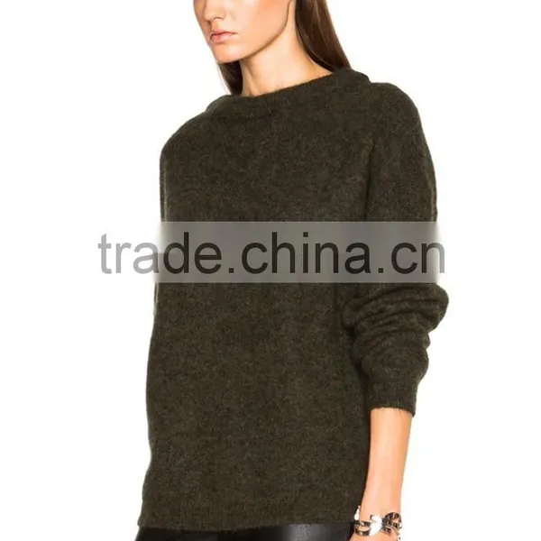 2016 New Arrival Lady Mohair Sweater Customized Factory Price photo-3