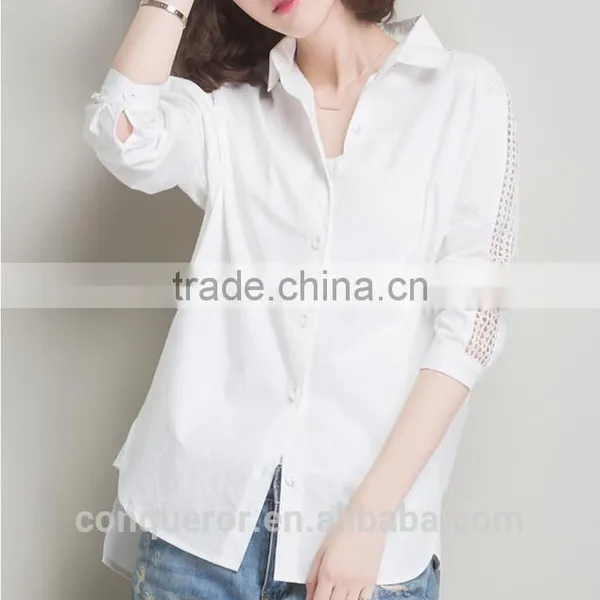 Hot 2016 Cotton Women Shirt Wear WMST0225 photo-2
