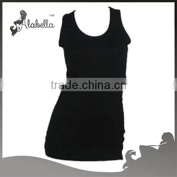 New Womens Plus Scoop Neck Racer Back Sleeveless Long Jersey Vest Top Size 16-20 photo-2