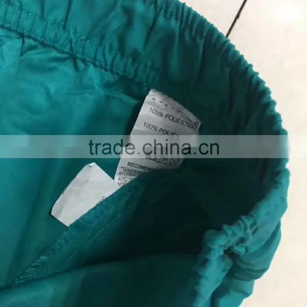 China Stocklots Men 100%polyester Pure Color Bermuda Shorts photo-5