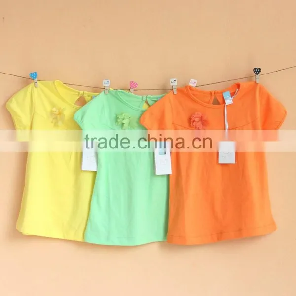 Wholesale Apparel High Quality Fashion Cotton Kids Girls t Shirt photo-6