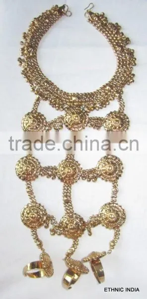 BAREFOOT SANDAL Payal ANKLETS Pair Feet Bracelet Toe Ring photo-2