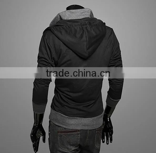 Wholesale Zipper up Men Plain Hoodies photo-2