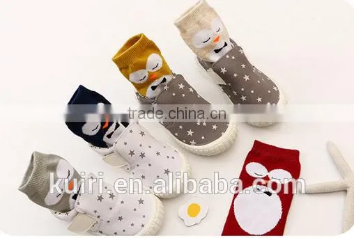 2016 Cartoon Owl Child Summer Short Socks for Daily Life Cute Cotton Kids Sports Socks photo-2