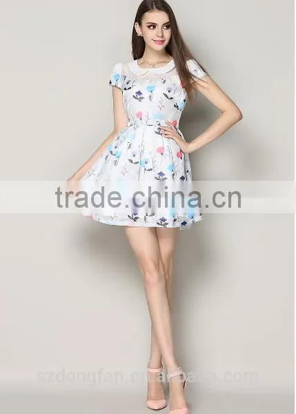 2017 Summer Dress Women Imported Chiffon Cute Cheap Party Lace Sexy Mini Vestidos photo-3
