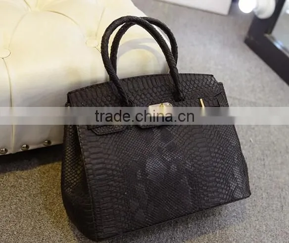 DY0058Z Europea Fashion Snakeskin pu Leather Bag Tote Handbag photo-2