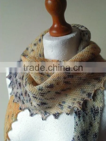 Unique Hand Knit Scarf - Knit Scarf - Hand Knit - Spring Scarf - Modern Scarf - Asymmetric Scarf photo-2