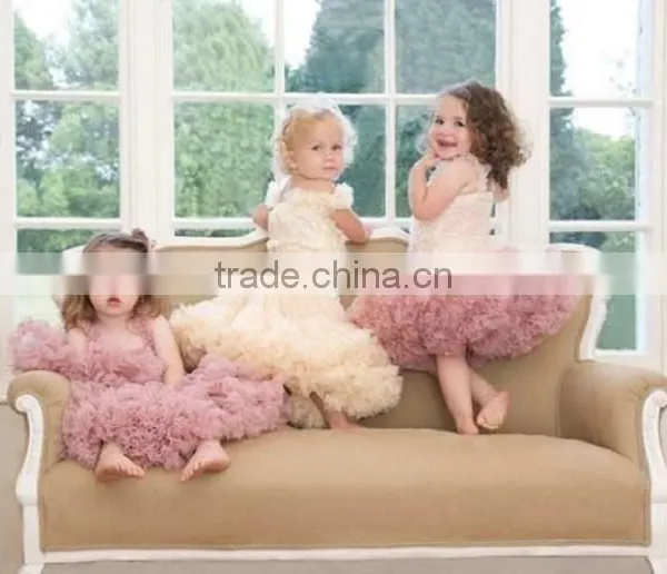 2016 Wholesale Boutique Spring Summer Fashion Casual Design Short Fluffy Chiffon Tutu Skirt for Baby Girls photo-6