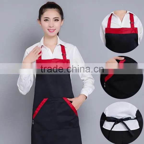 Wholesale Shopping Guide Advertising Promotions Polyester-cotton Aprons Custom Catering Fast Food Restaurant Work Aprons Hanging photo-5