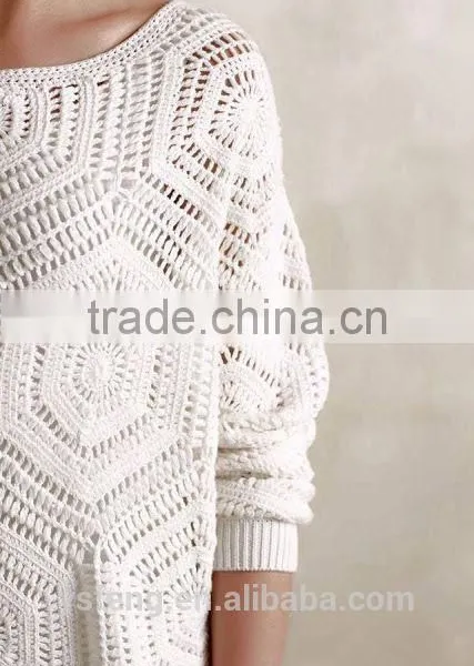 2017 Handmade Ladies Knitted Design Sweater photo-4