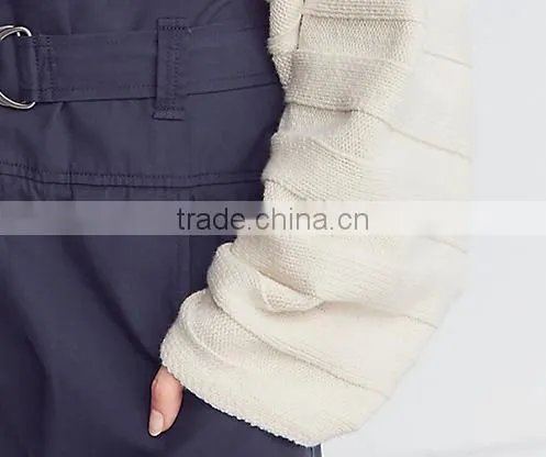 Ladies Long Sleeve Fashion Asymmetrical Modern Knitting Crop Top Sweater With Best Quality photo-6