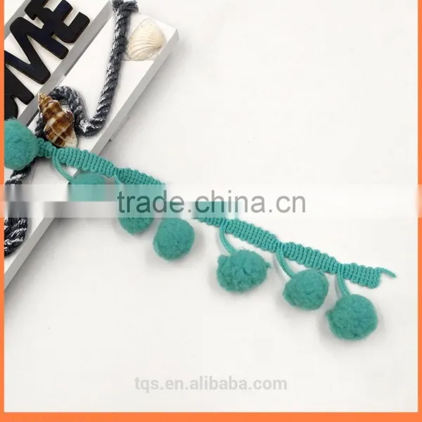 Stock Colorful Women's Girl's Apparel Accessories Pom Pom Ball Trimming photo-4