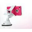 Flexible White Samsung HTC ABS Car Smartphone Holder With 360 Degree Rotation