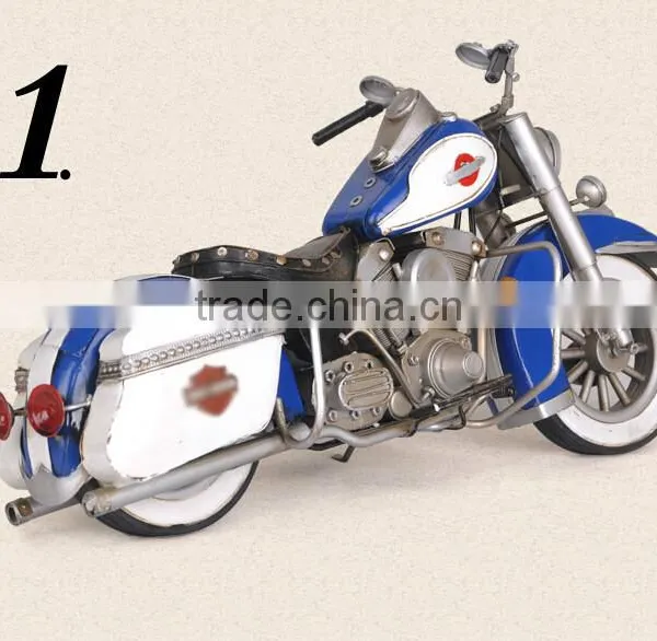 Birthday Christmas Decoration Gift Hand Made Metal Art Motorcycle Model Crafts photo-2
