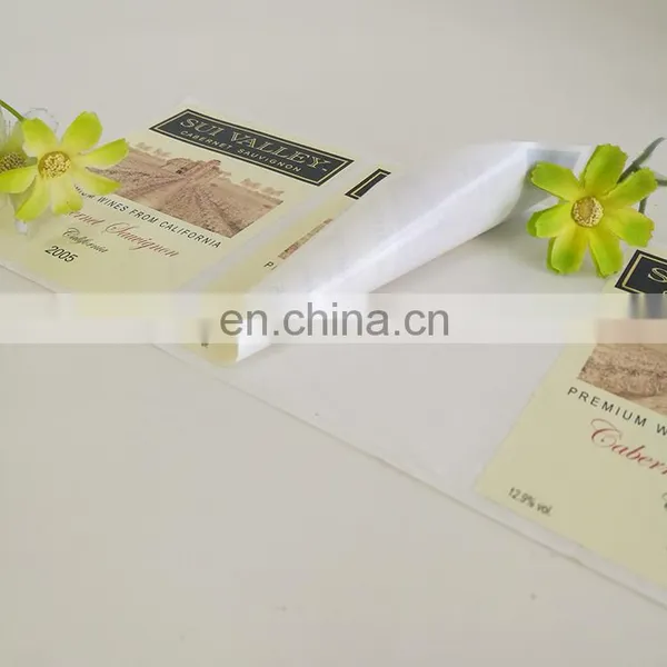 Cheap Adhesive Label Sticker Custom Premium Wine Sticker Label Printing photo-4
