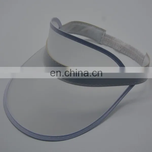 Factory wholesale Custom Exterior white plastic Sun Visor cap hat With Free Random Sample