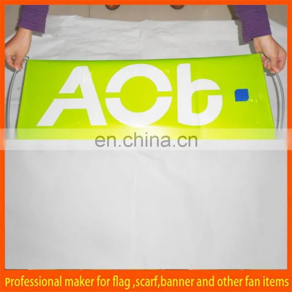 Hand Held Blue Fan Scrolling Banner photo-2