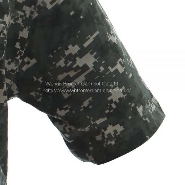 Fronter Produce FS011 Woodland Camo t Shirt With Collar photo-3