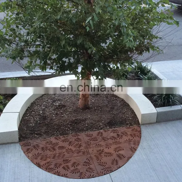 Customized Design Corten Steel Tree Grating photo-3