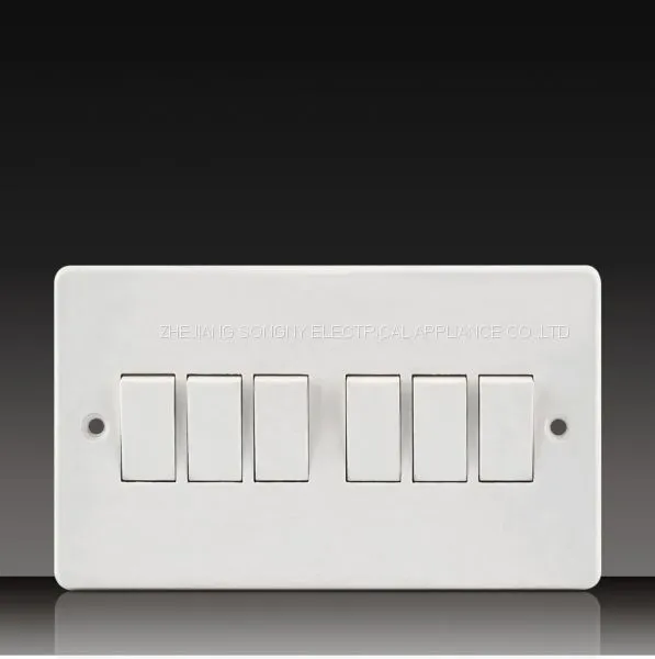 10A 250V Push Button Wall Switch Socket Digit Telephone Socket With Data Socket photo-2