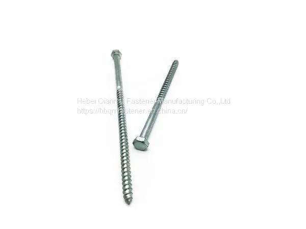 DIN571 M6 M12 Hex Head Wood Screw Fastener photo-3