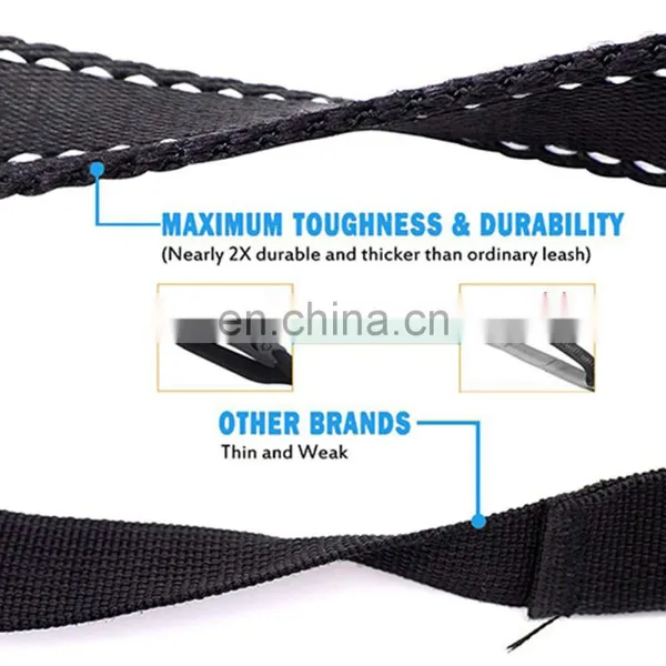 Bungee Dog Leash for Walking Running Training Heavy Duty Dog Leash With Highly Reflective Threads and Buffer photo-5