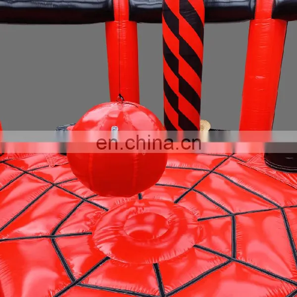 Red Inflatable Wipeout Wrecking Balls Arena Team Building Fun Wipe Out Games For Sale photo-6