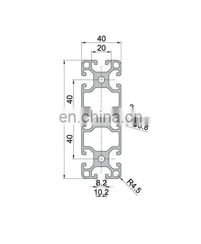 SHENGXIN T Slot 40120 Industrial Aluminium Extrusion Profiles t Slot Slide Aluminum Extrusion photo-2