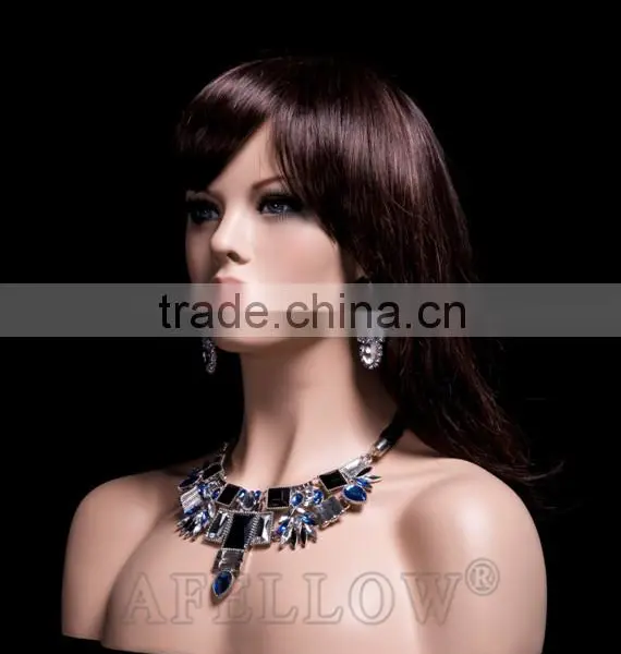 Women Head Mannequin Fiberglass Female Cheap Head Mannequin H1 photo-2