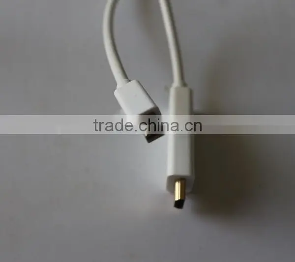 White Colour DisplayPort Mini DP To HD Cable photo-2