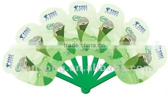 Newest Foldable Plastic Hand Fan With Printed Logo Quality Choice